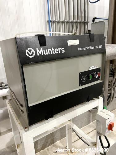 Used Bulk Salt Receiving System – 304 SS Silo, 45,000 lb Capacity, Dehumidifier, Blower, Rotary Valves – Year 2020