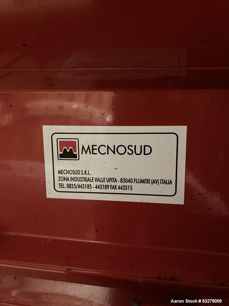 Used MecnoSud Motorized Grape Crusher/Destemmer