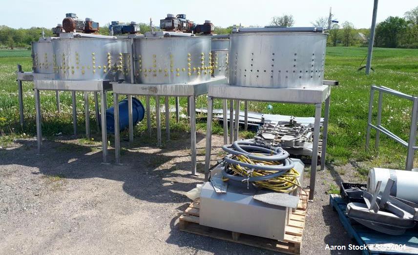 Used Poultry Defeathering System with Plucker – 44” Batch Drum