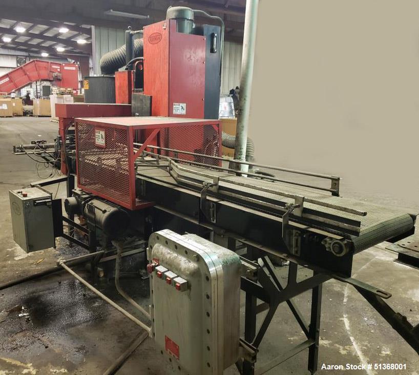 Used- TeeMark Auto Feed Aerosol Can Crusher