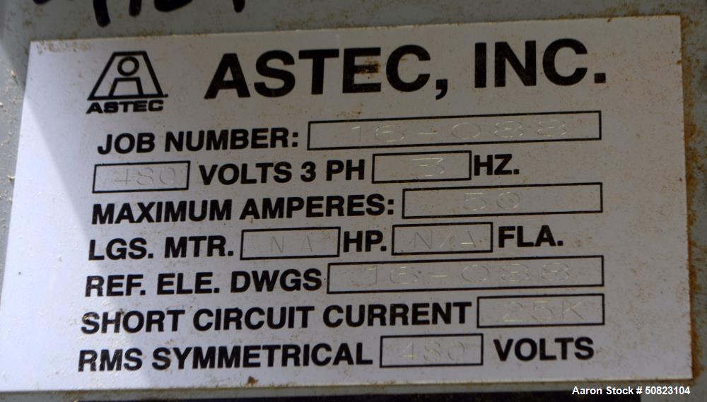 Used- Astec Gas Burner, Model PB-65U-B-G-0-SF-FD-BB