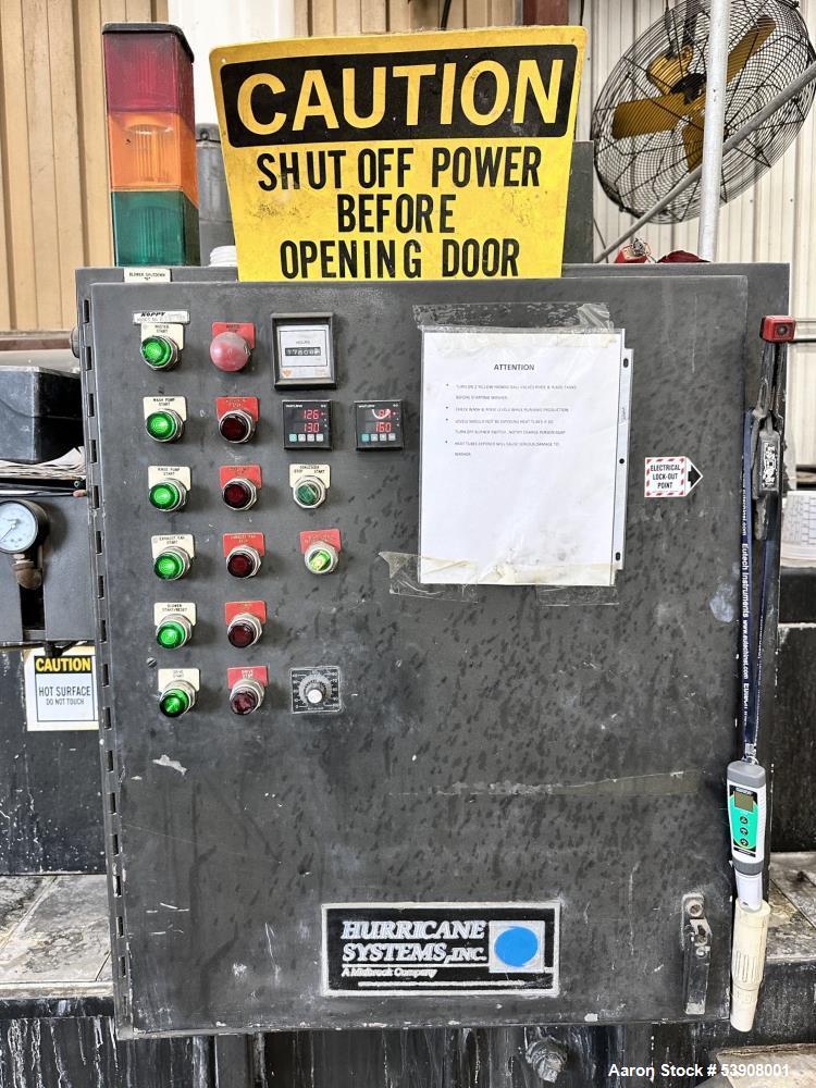 Used Hurricane Systems Model 5024 Gas-Fired Belt Washer – 24" Wide, 5-Zone Parts Washer with Dryer