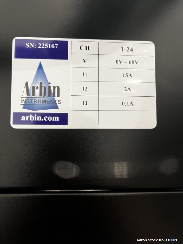 Unused Arbin LBT22023 Battery Testing System – 24 Channels | 900W/Channel | MITS Pro | Dell i7 PC | Built 2022