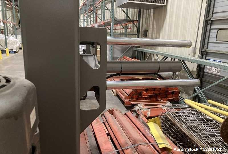 Used National Bulk Equipment Model 49-7SP-BBD Bulk Bag Deblocking System with Hydraulic Rams & Automated Turntable