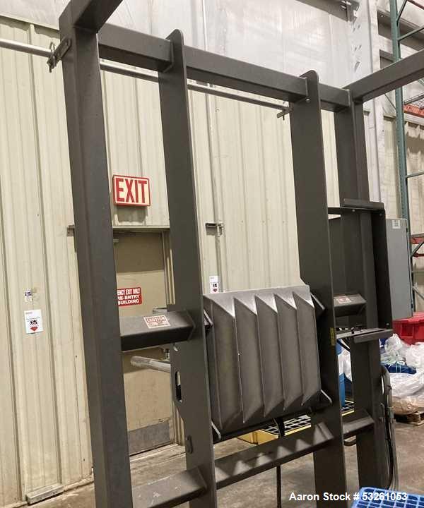 Used National Bulk Equipment Model 49-7SP-BBD Bulk Bag Deblocking System with Hydraulic Rams & Automated Turntable