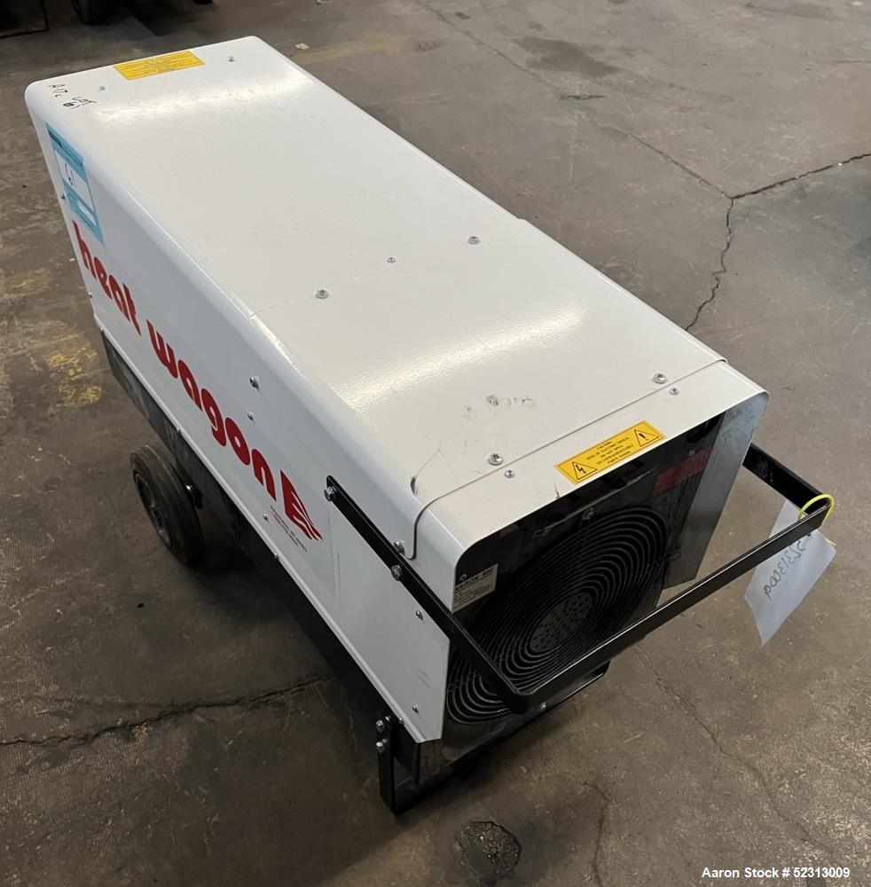 Used- Heat Wagon 60E Portable Electric Salamander Heater, Model P6000. 204,700 Max BTU Heat Output. 3 Heat settings: 24kW (8...