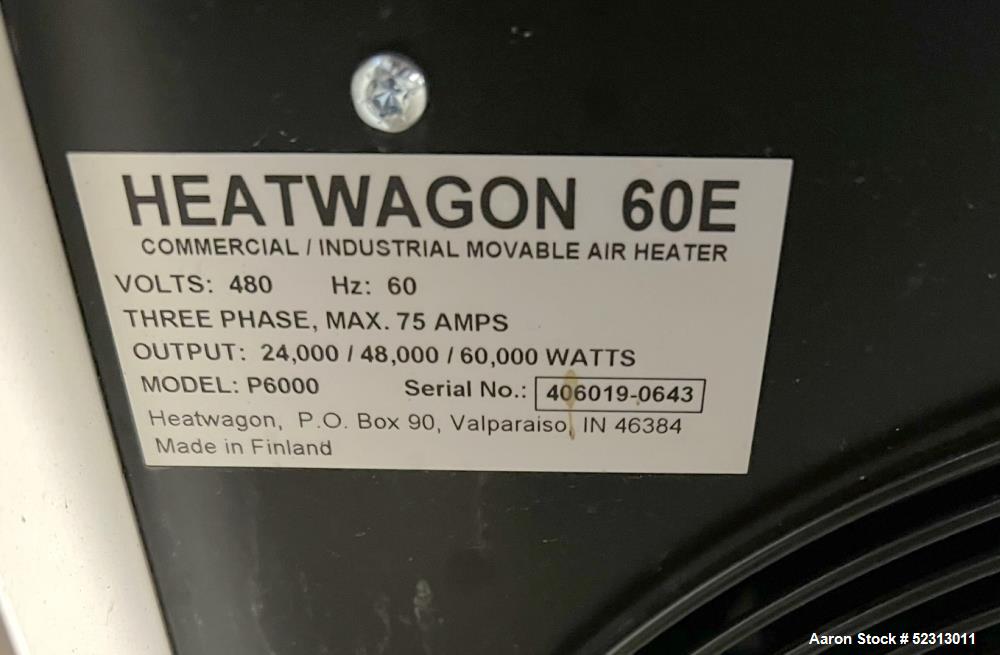 Used Heat Wagon 60E Portable Electric Salamander