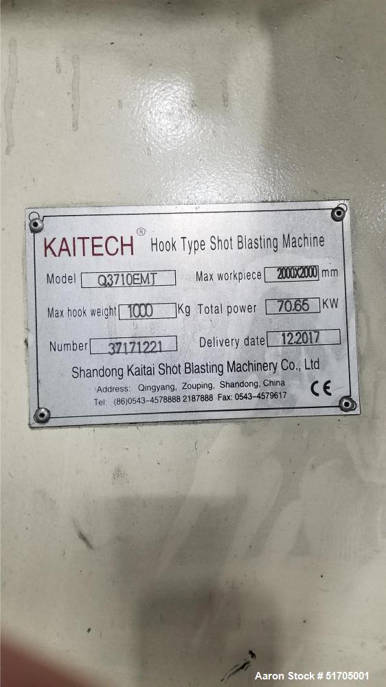 Used-Kaitech Hook Type Shot Blasting Machine