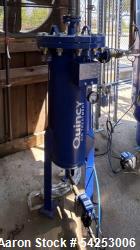 Used-Quincy Air Treatment Unit. Industrial compressed-air vessel, identified as Unit 3, is a vertical steel separator/filter...