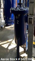 Used-Quincy Air Treatment Unit. Industrial compressed-air vessel, identified as Unit 3, is a vertical steel separator/filter...