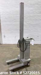 Used- Packline Compac Platform Attachment Stainless Steel Portable Lift. Approximate capacity 275 Pounds. Approximate 80" li...