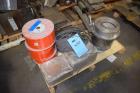 Used-Miscellaneous valves, connectors, wire, pelletizer head, motor and panel, housing.