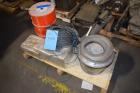 Used-Miscellaneous valves, connectors, wire, pelletizer head, motor and panel, housing.