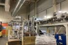 Used ITW Mima 5 Series Palletizer System with Pallet Wrapper, Labeling, Metal Detection & Conveyors