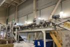 Used ITW Mima 5 Series Palletizer System with Pallet Wrapper, Labeling, Metal Detection & Conveyors