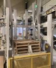 Used ITW Mima 5 Series Palletizer System with Pallet Wrapper, Labeling, Metal Detection & Conveyors