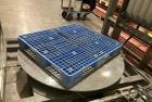 Used National Bulk Equipment Model 49-7SP-BBD Bulk Bag Deblocking System with Hydraulic Rams & Automated Turntable