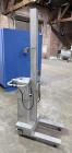 Used- Packline Compac Platform Attachment Stainless Steel Portable Lift. Approximate capacity 275 Pounds. Approximate 80