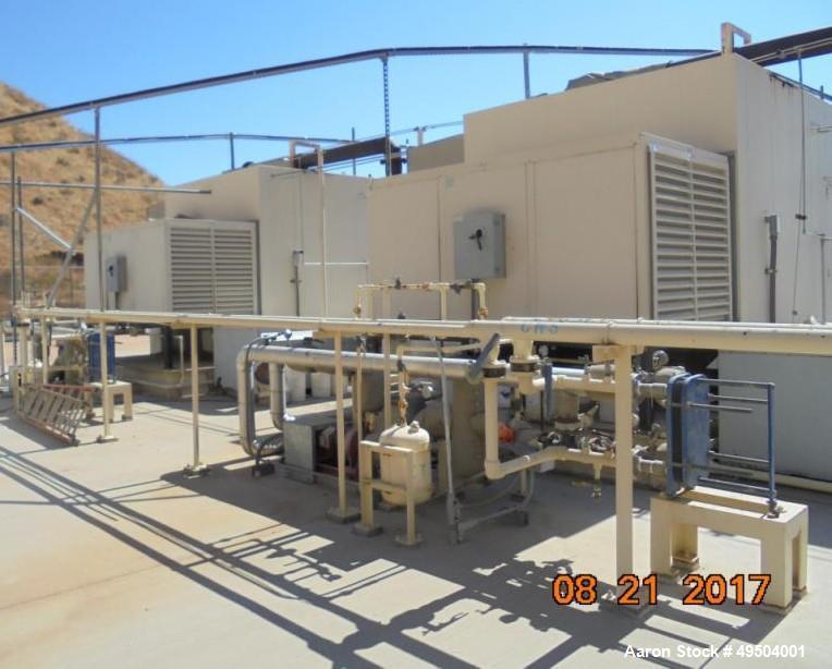 Used 800 KW / 1000 HP Natural Gas 12 Cylinder Engine with Generator.