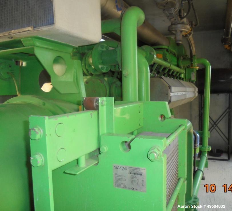 Used 800 KW / 1000 HP Natural Gas 12 Cylinder Engine with Generator.