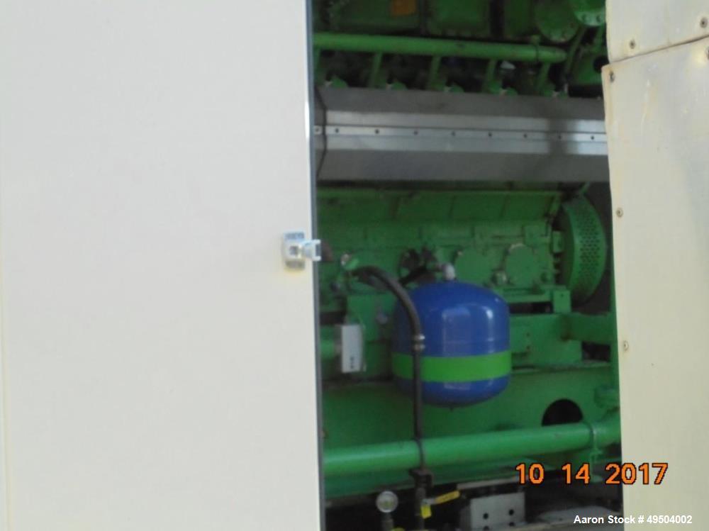 Used 800 KW / 1000 HP Natural Gas 12 Cylinder Engine with Generator.
