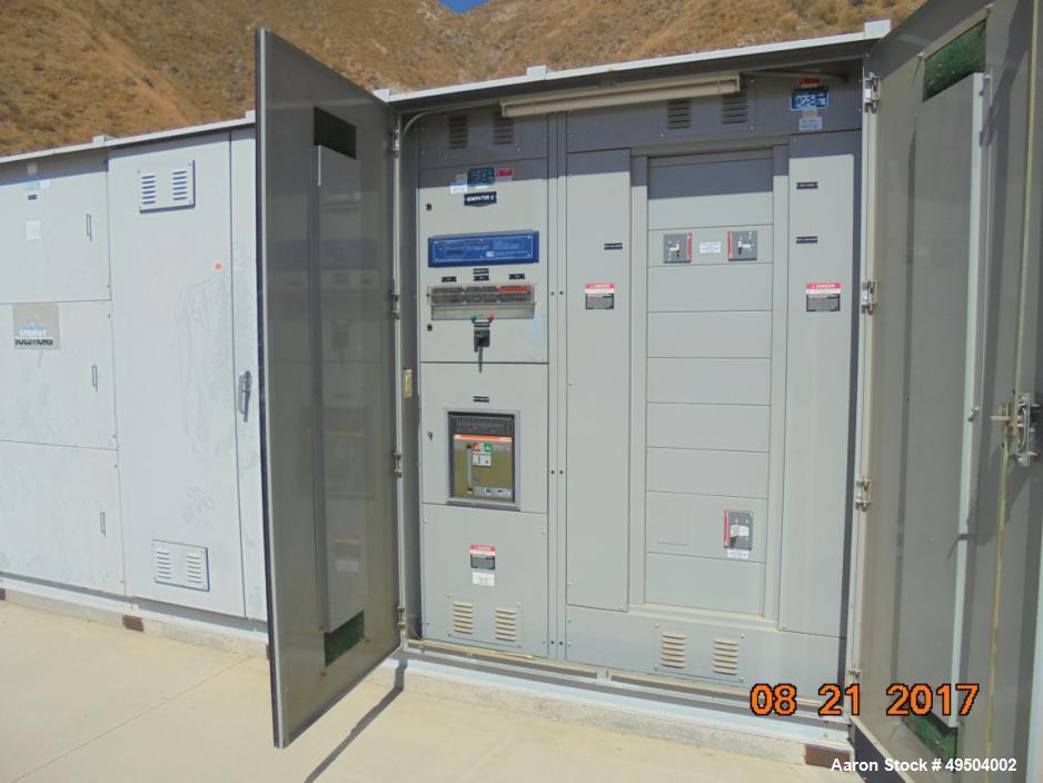 Used 800 KW / 1000 HP Natural Gas 12 Cylinder Engine with Generator.