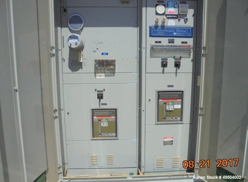 Used 800 KW / 1000 HP Natural Gas 12 Cylinder Engine with Generator.