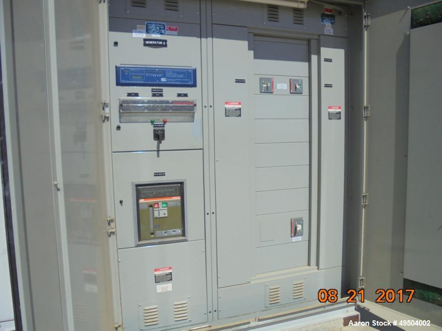 Used 800 KW / 1000 HP Natural Gas 12 Cylinder Engine with Generator.