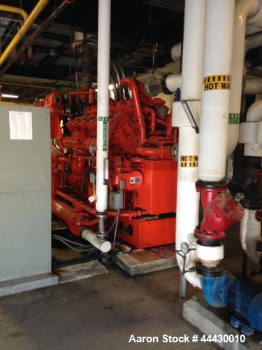 Used Waukesha 1300 kW standby (1180 kW peak shave or 1050 kW continious) natural gas generator set, Model L7042GSID SN-C-93775/1 Enginator Package. 3/60/277/480V. 1200 RPM engine rated 1834 HP. Inclu...