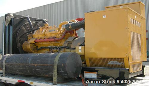 Used CAT 500 kW diesel generator set, 3/60/277-480V. Caterpillar model 3412 engine, 749 hp @ 1800 rpm, serial #3FZ03414. SR4 generator end, 12 wire reconnectable, serial #4RJ00842. CAT product identi...