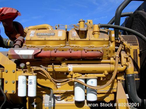 Used CAT 500 kW diesel generator set, 3/60/277-480V. Caterpillar model 3412 engine, 749 hp @ 1800 rpm, serial #3FZ03414. SR4 generator end, 12 wire reconnectable, serial #4RJ00842. CAT product identi...