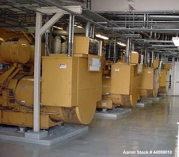 Used CAT 2000kW standby diesel generator set, Caterpillar model 3516B engine rated 2876 HP @ 1800 RPM, SN- 1HZ01616. 3/60/4160V. EMCP II digital control panel. 861 hrs. Yr 2001. Removal date Jan 2013.