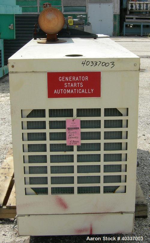 Used Kohler 45 kW natural gas generator set, model 45RZ72, SN-286397, Fast Response II. Ford model CSG-6491-6005-F, SN-11891 R-10-RG natural gas engine rated 82HP @ 1800 RPM. 3/60/120-208/277-480V, 8...