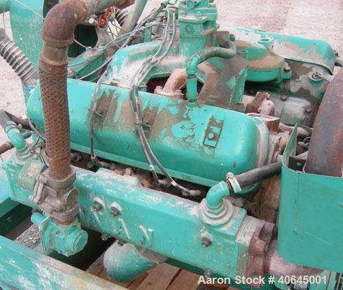 Used Onan 85kW natural gas generator set. International Harvester Model V549 engine.3/60/277/480V (can also be wired 1/60/120/240V) Model 85.0 KR-15R/8427P. 502 hrs.