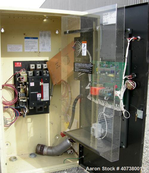 Used Kohler 60 kW natural gas standby generator, model 70RZ. Spec #PA-187255. 3/60/277-480V. Ford V8 engine, model LSG-875I-6005A. Includes a Kohler transfer switch, model K-168341-0225. 84 hours on ...