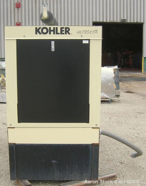 Used Kohler 40 kW Fast-Response II Diesel generator set. Model 40REOZJB, serial #0764825. John Deere engine SN-PE3029T266713. Alternator model 4Q10, 1/60/120/240V. 175 amp main-line circuit breaker. ...