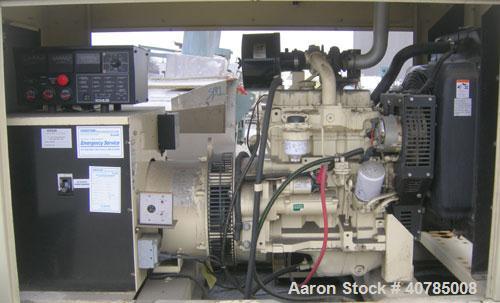 Used Kohler 40 kW Fast-Response II Diesel generator set. Model 40REOZJB, serial #0764825. John Deere engine SN-PE3029T266713. Alternator model 4Q10, 1/60/120/240V. 175 amp main-line circuit breaker. ...