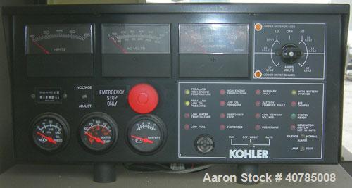 Used Kohler 40 kW Fast-Response II Diesel generator set. Model 40REOZJB, serial #0764825. John Deere engine SN-PE3029T266713. Alternator model 4Q10, 1/60/120/240V. 175 amp main-line circuit breaker. ...