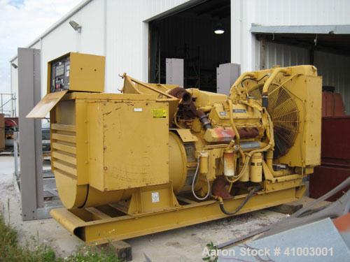 Used Cat 400 kW Diesel Generator Set. 3/60/277-480V. CAT 3408B engine. 168 hours. Built 1990. No muffler.