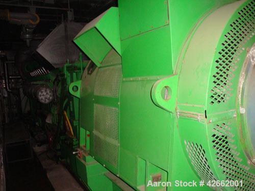 Used Jenbacher Diane 5MW Cogen plant consisting of; (2) Jenbacher - 20 cylinder, 4000HP., NG fired, 1500 RPM engine, with 1800 RPM speed increaser gearboxes; each with Kato 2.5 MW, 3/60/4160V,432A, 1...