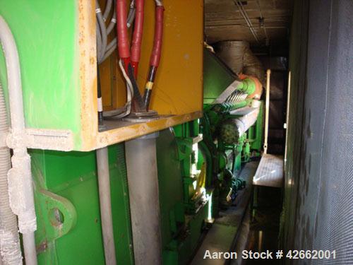 Used Jenbacher Diane 5MW Cogen plant consisting of; (2) Jenbacher - 20 cylinder, 4000HP., NG fired, 1500 RPM engine, with 1800 RPM speed increaser gearboxes; each with Kato 2.5 MW, 3/60/4160V,432A, 1...