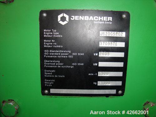 Used Jenbacher Diane 5MW Cogen plant consisting of; (2) Jenbacher - 20 cylinder, 4000HP., NG fired, 1500 RPM engine, with 1800 RPM speed increaser gearboxes; each with Kato 2.5 MW, 3/60/4160V,432A, 1...