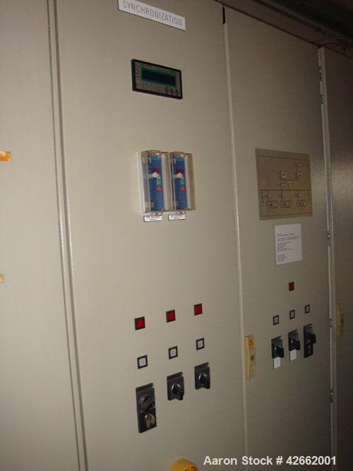 Used Jenbacher Diane 5MW Cogen plant consisting of; (2) Jenbacher - 20 cylinder, 4000HP., NG fired, 1500 RPM engine, with 1800 RPM speed increaser gearboxes; each with Kato 2.5 MW, 3/60/4160V,432A, 1...