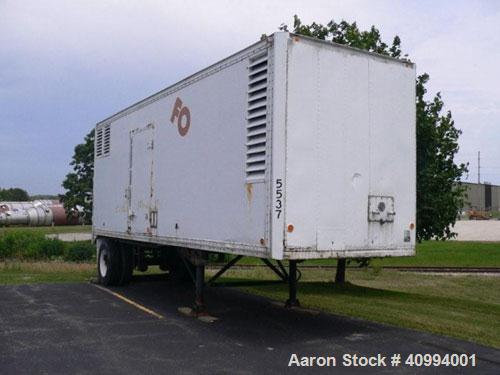 Used 315 kW Generator Set. Fully enclosed, quiet trailer; Detroit Diesel engine 8VF025537 80837305; Marathon generator model 502FDR8053AD928; 4 wire system, Cam-Loc connectors; 575 gallon on-board fu...