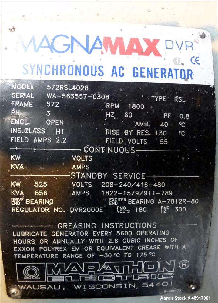 Used Detroit Diesel 510 kW standby diesel generator set