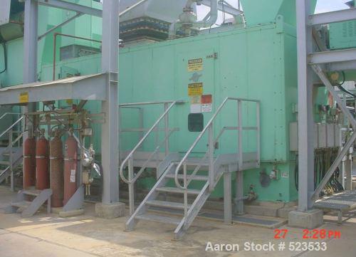 USED: Alstom Tornado 5.1 mw gas turbine generator set, 3/60/4160V. Kato generator. 11,299 btu/kwh (lhv). 11,085 rpm speed. The package includes the following auxiliary equipment: natural gas treatmen...