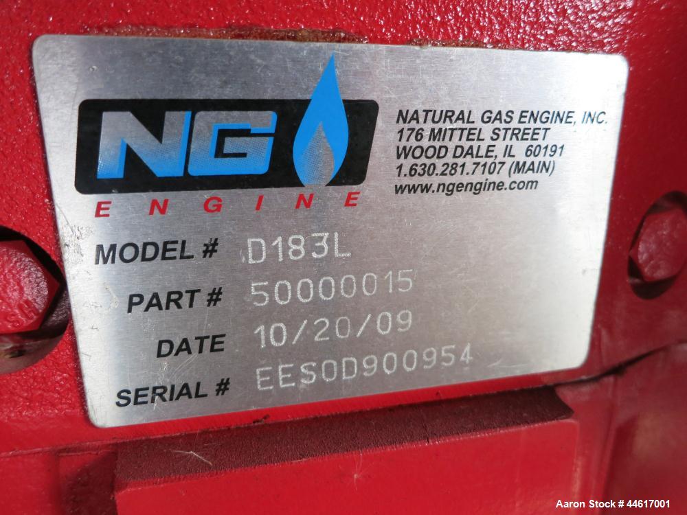 Used Baldor 332 kW standby (300 kW prime) natural gas generator set, model 1GLC350-2N, SN-P1008160005. NGE 18.3L engine model D183L rated 503 HP at 1800 RPM, 10.5:1 compression ratio, EPA Emissions C...