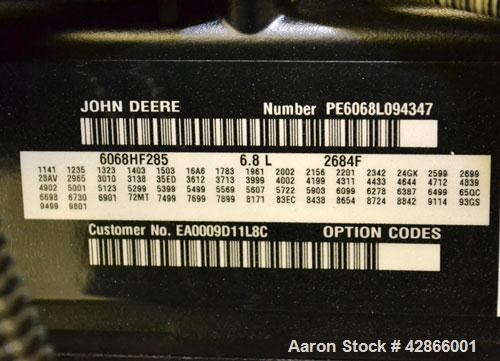New - Baldor 150 kW standby (140kW prime) diesel generator set, model IDLC150-3JU. John Deer model 6068HF285 engine rated 237 HP @ 1800 RPM, EPA Tier III. Stamford Newage Generator Model UCI274E-311 ...