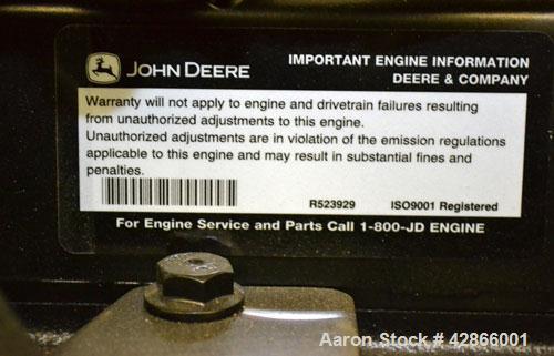 New - Baldor 150 kW standby (140kW prime) diesel generator set, model IDLC150-3JU. John Deer model 6068HF285 engine rated 237 HP @ 1800 RPM, EPA Tier III. Stamford Newage Generator Model UCI274E-311 ...