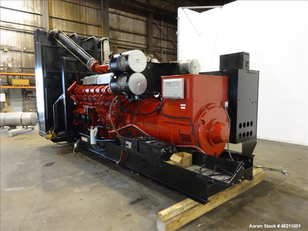 Used Baldor 2000kW diesel generator. Mitsubishi model S16R-Y1PTAA2-1 engine.